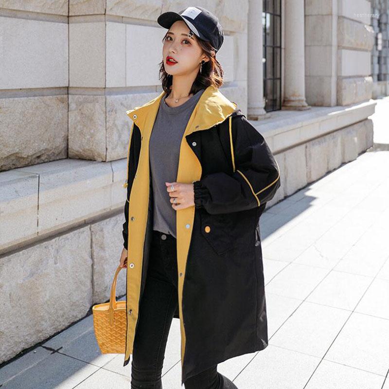 Women's Trench Coats 2022 Women Coat Korean Style Spring Autumn Loose Casual Ladies Tops Windbreaker Mid-Length Hoodies Outerwear Female, Pea green
Women's Trench Coats 2022 Women Coat Korean Style Spring Autumn Loose Casual Ladies Tops Windbreaker Mid-Length Hoodies Outerwear Female, Pea green
