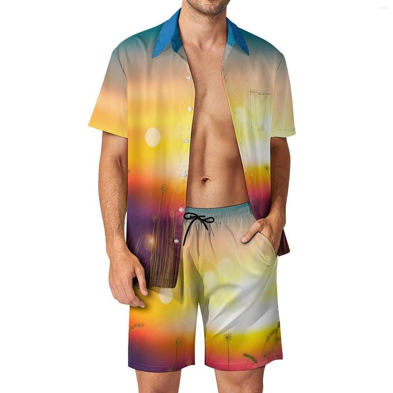 Men's Tracksuits Sunset Fields Men Sets Bright Print Casual Shirt Set Vintage Vacation Shorts Summer Design Suit Two-piece Clothing Plus, Style-11
Men's Tracksuits Sunset Fields Men Sets Bright Print Casual Shirt Set Vintage Vacation Shorts Summer Design Suit Two-piece Clothing Plus, Style-11