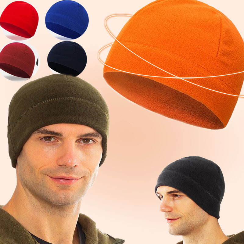 Outdoor Hats Unisex Fleece Camping Hiking Caps Windproof Winter Warm Hat Fishing Cycling Hunting Military Tactical 221201, Khaki