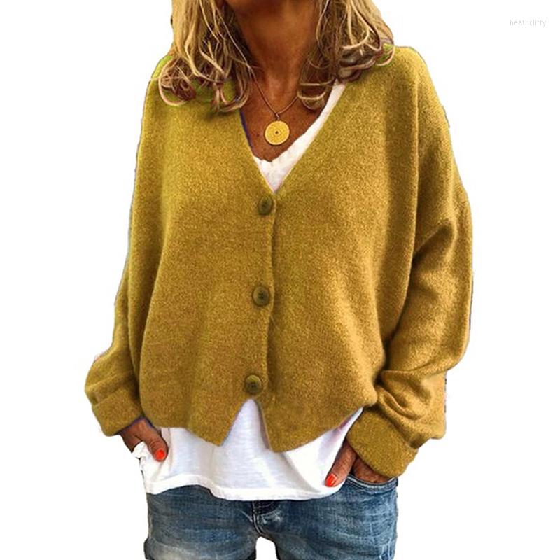 Women' Knits Women Knitted Cardigan Sweaters Autumn And Winter Korean Fashion Loose V Neck Top Casual Button Female Sweater, Khaki
Women' Knits Women Knitted Cardigan Sweaters Autumn And Winter Korean Fashion Loose V Neck Top Casual Button Female Sweater, Khaki