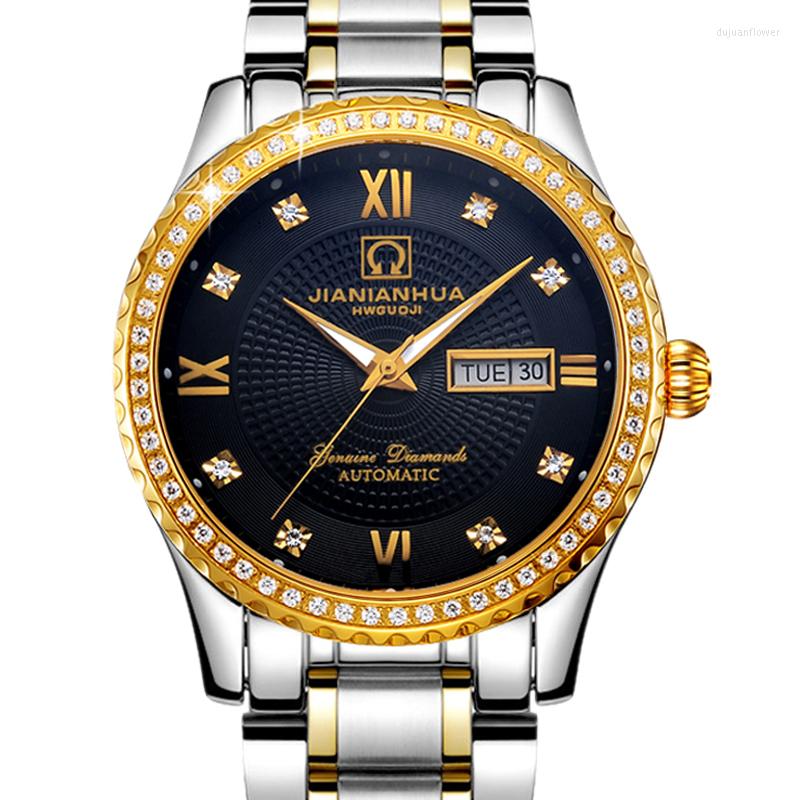 Wristwatches Carnival Watch Men Automatic Mechanical Watches Luminous Sapphire Reloj Hombre Waterproof C-8629-3, No 1