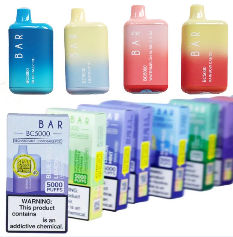 BC5000 5000pufffs Disposable E Cigarettes Vape Pen 13ml Pre-filled Mesh Coil Pods 650mAh Battery Esco Bar OEM
BC5000 5000pufffs Disposable E Cigarettes Vape Pen 13ml Pre-filled Mesh Coil Pods 650mAh Battery Esco Bar OEM