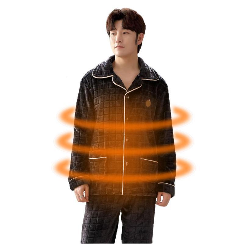 Men's Sleepwear MensCoral Fleece Set Long Sleeves Pajamas Sets Men Pajama Loungewear For Winter 221202, Blue
Men's Sleepwear MensCoral Fleece Set Long Sleeves Pajamas Sets Men Pajama Loungewear For Winter 221202, Blue