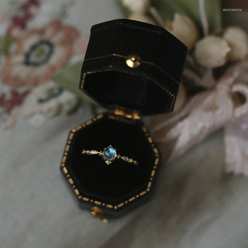 Cluster Rings Dream High Quality Natural Blue Light Moonlight Stone Ring Japanese And Korean Slim Fresh Spot Women's Style
Cluster Rings Dream High Quality Natural Blue Light Moonlight Stone Ring Japanese And Korean Slim Fresh Spot Women's Style