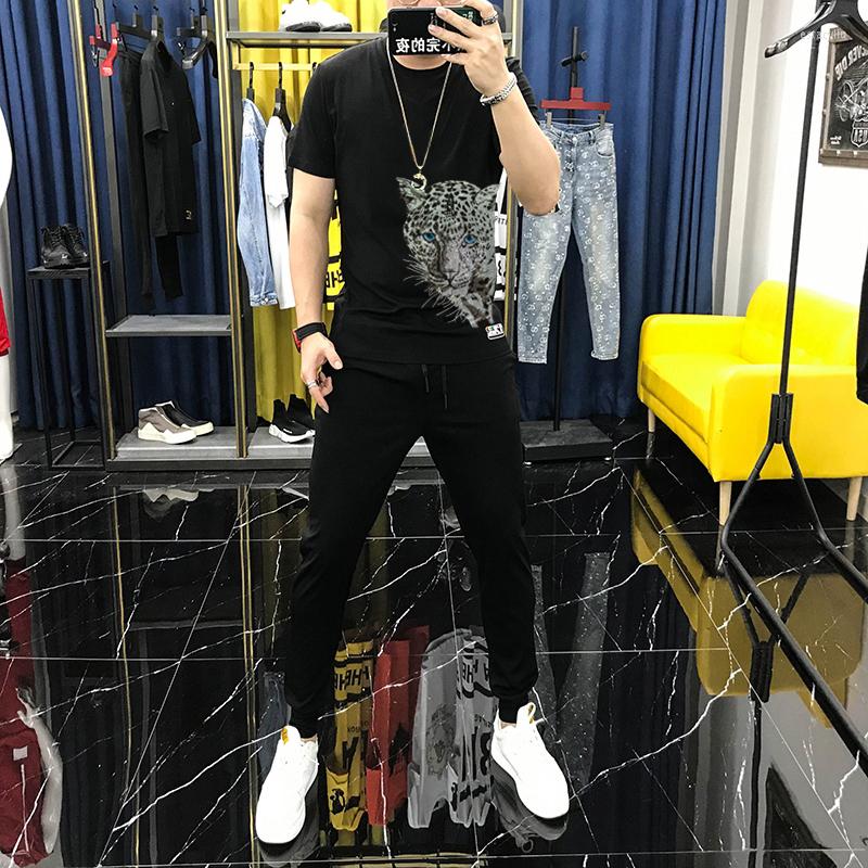 Men's Tracksuits Arrival Men's Plus Size Design T-Shirt Jogger European Tracksuit Diamond Sets Cotton Tiger Short Sleeve, As shown asian size
Men's Tracksuits Arrival Men's Plus Size Design T-Shirt Jogger European Tracksuit Diamond Sets Cotton Tiger Short Sleeve, As shown asian size