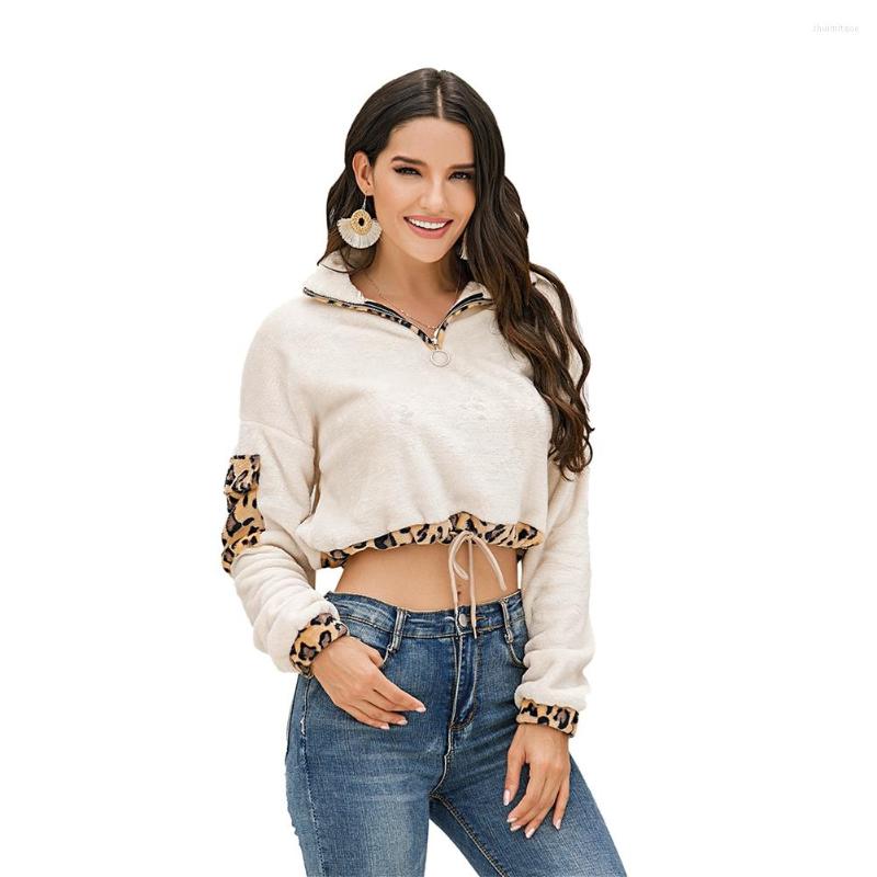 Women' Hoodies 5 Color Women Long Sleeve Loose Pullover Leopard Patchwork Fluffy Thick Matching Drawstring Sweatershirts Autumn Winter, Beige
Women' Hoodies 5 Color Women Long Sleeve Loose Pullover Leopard Patchwork Fluffy Thick Matching Drawstring Sweatershirts Autumn Winter, Beige