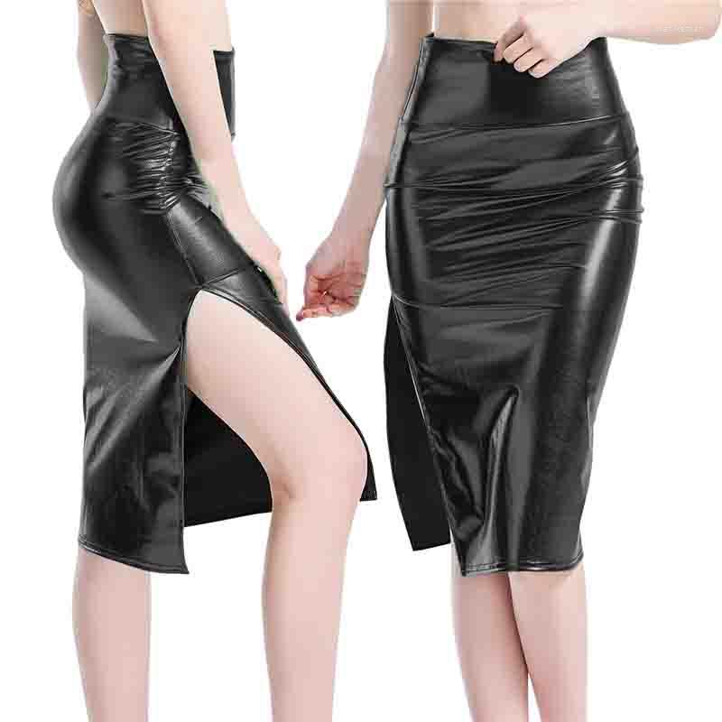 Skirts PU Leather Skirt Women 2022 Midi Sexy High Waist Bodycon Split Office Pencil Knee Length Stage Black, Gold
Skirts PU Leather Skirt Women 2022 Midi Sexy High Waist Bodycon Split Office Pencil Knee Length Stage Black, Gold