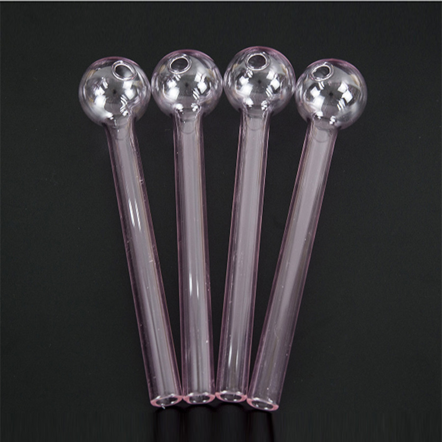 Handcraft 30mm Bubber Spoon Pyrex Glass Oil Burner Pipe Mini Smoking Hand Pipes 4inch 6inch Glass Pipes for Dab Rig Bong