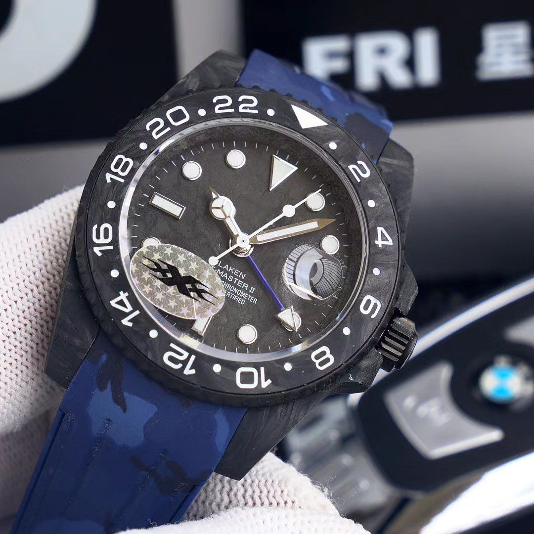 Men's Watch 2836 Automatic Mechanical movement luminous carbon fiber sapphire scratch resistant crystal mirror rubber strap original buckle, 0.8mm
Men's Watch 2836 Automatic Mechanical movement luminous carbon fiber sapphire scratch resistant crystal mirror rubber strap original buckle, 0.8mm