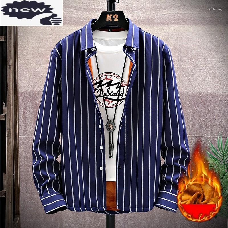 Men's Casual Shirts Men Autumn Winter Warm Business Slim Striped Shirt Plus Size 5XL Street Long Sleeve White Blue Gray Tops
Men's Casual Shirts Men Autumn Winter Warm Business Slim Striped Shirt Plus Size 5XL Street Long Sleeve White Blue Gray Tops