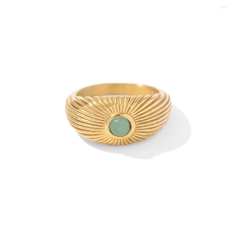 Cluster Rings Youthway Water Proof Natural Stone Geometric Ring Stainless Steel Golden Trendy Jewelry Anniversary 2022
Cluster Rings Youthway Water Proof Natural Stone Geometric Ring Stainless Steel Golden Trendy Jewelry Anniversary 2022