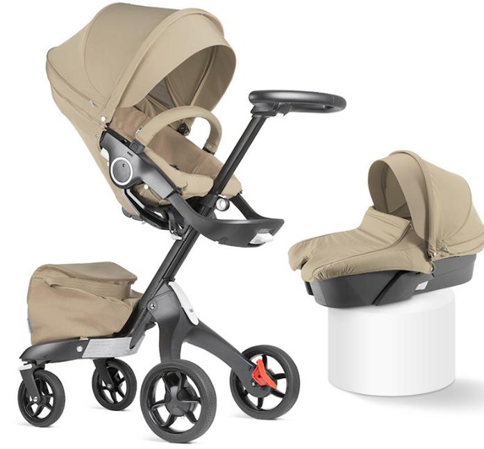Strollers# DSLAND Baby Stroller 3 In 1 High Land Scape Sitting Pram Buggy Bassinet For Born Carriage Car Walkers