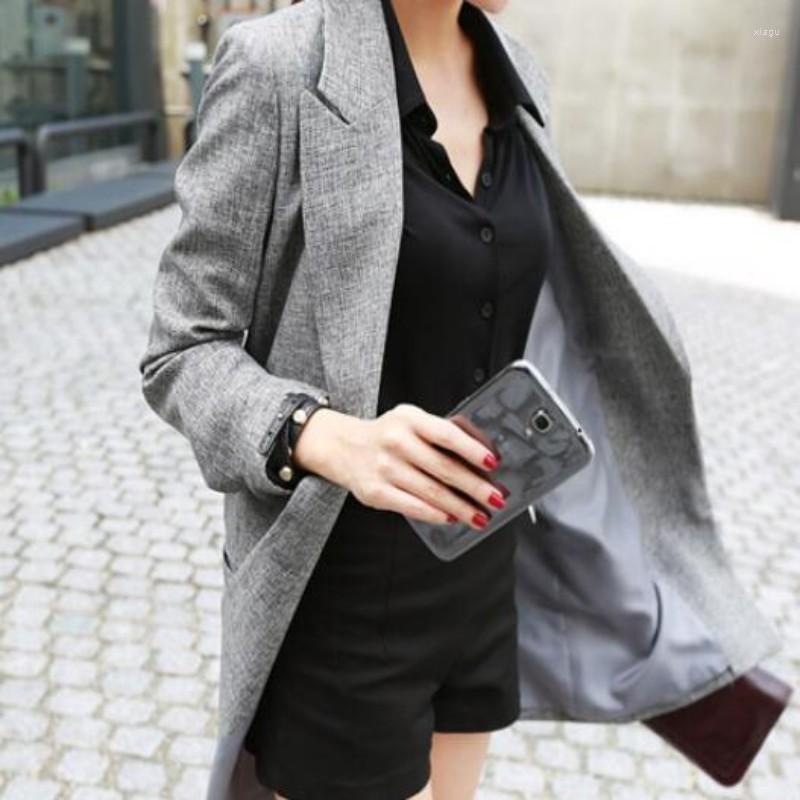 Women' Suits 2022 Fashion Womens Ladies Gray OL Blazer Suit Long Sleeve Lapel Jacket Spring Outwear Blazers Plus Size
Women' Suits 2022 Fashion Womens Ladies Gray OL Blazer Suit Long Sleeve Lapel Jacket Spring Outwear Blazers Plus Size