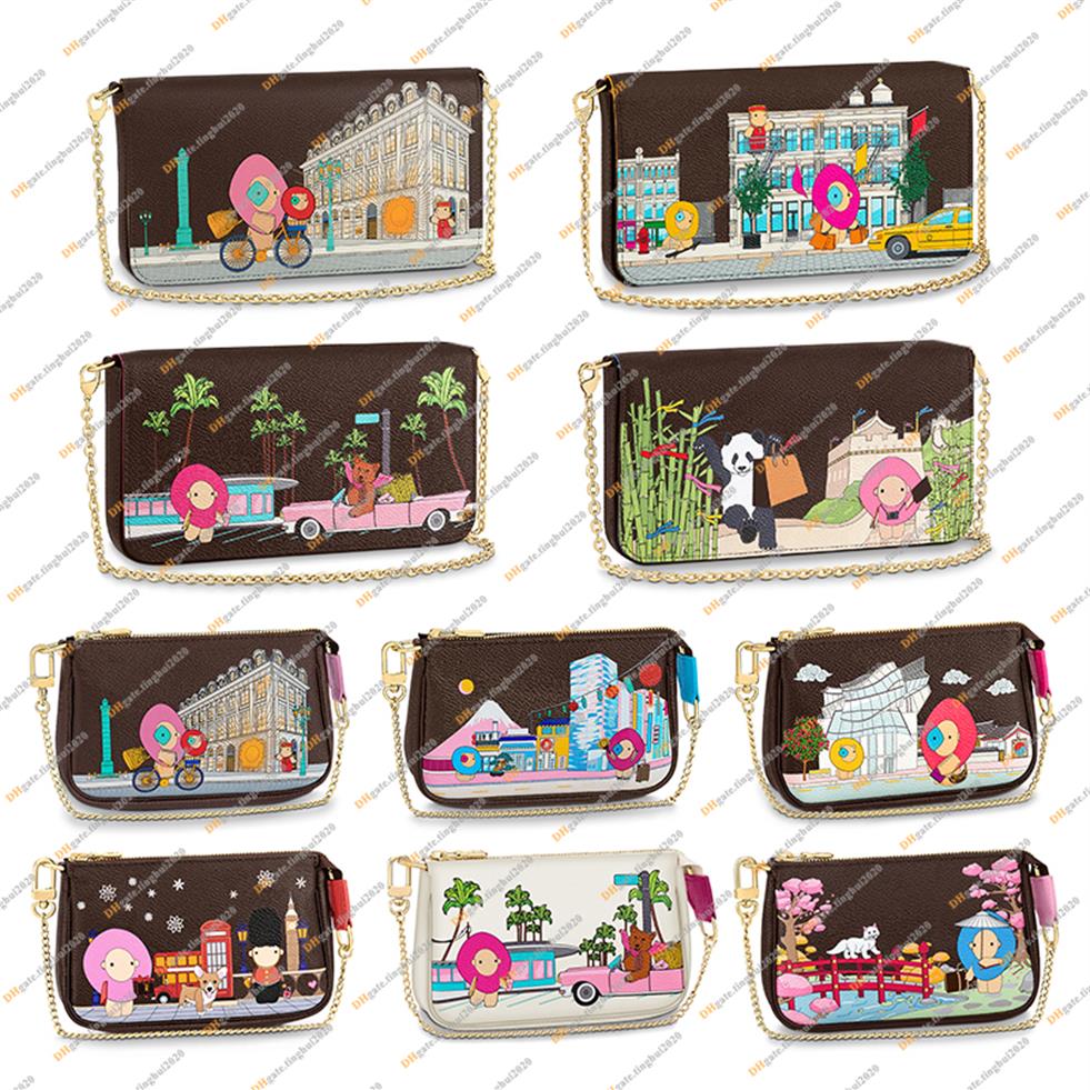 2022 Christmas Fashion Designer MINI POCHETTE ACCESSOIRES Chain Bag Wallet Purse High Quality Silk Screen Handbag Key Pouch M81762204r, 15.5cm brown flower & vendome
2022 Christmas Fashion Designer MINI POCHETTE ACCESSOIRES Chain Bag Wallet Purse High Quality Silk Screen Handbag Key Pouch M81762204r, 15.5cm brown flower & vendome