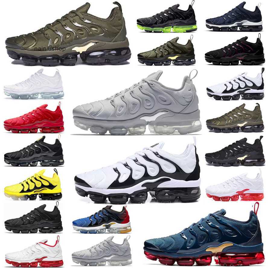 10ABrand DesignerRunning Shoes Sports Trainers Sneakers White Volt Knicks Black Oracle Aqua Atlanta Midnight Navy Designer Mens Tn Plus Cargo Khaki Tns