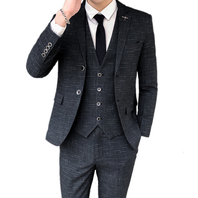 Men's Suits Blazers Fashion Casual Boutique Business Plaid Dress Suit Male Slim Blazer Jacket Coat Trousers Pants Vest Waistcoat 3 Pcs Set 221201, Two button blue
Men's Suits Blazers Fashion Casual Boutique Business Plaid Dress Suit Male Slim Blazer Jacket Coat Trousers Pants Vest Waistcoat 3 Pcs Set 221201, Two button blue