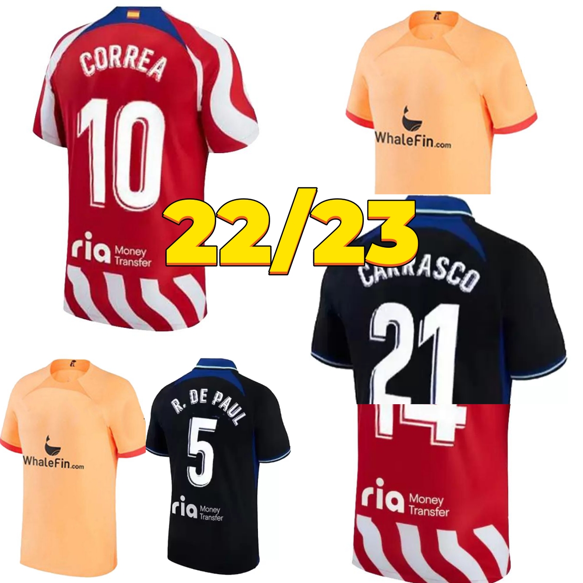 3rd 22/23 Atletico soccer jerseys MadridS JOAO FELIX M. LLORENTE camiseta football shirts uniforms away men kids kit GRIEZMANN R. DE PAUL Cunha CARRASCO, Bag
3rd 22/23 Atletico soccer jerseys MadridS JOAO FELIX M. LLORENTE camiseta football shirts uniforms away men kids kit GRIEZMANN R. DE PAUL Cunha CARRASCO, Bag