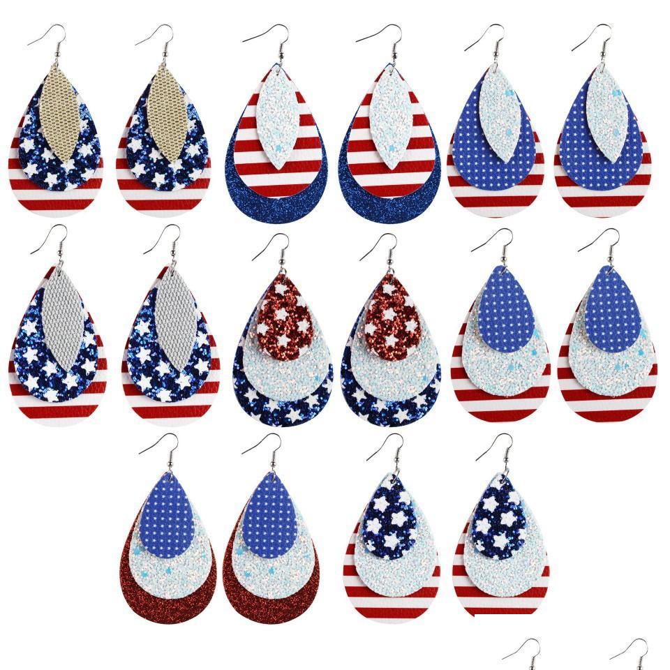 Dangle Chandelier Fashion Jewelry Pu Leather Earrings American Flag Three Layer Faux Dangle Drop Delivery Dhzy6
Dangle Chandelier Fashion Jewelry Pu Leather Earrings American Flag Three Layer Faux Dangle Drop Delivery Dhzy6