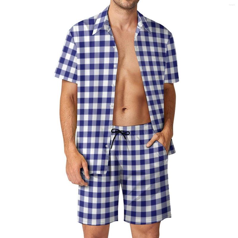 Men's Tracksuits Classic Plaid Men Sets Blue And White Checks Casual Shorts Retro Beachwear Shirt Set Short Sleeve Oversize Suit Birthday, Style-10
Men's Tracksuits Classic Plaid Men Sets Blue And White Checks Casual Shorts Retro Beachwear Shirt Set Short Sleeve Oversize Suit Birthday, Style-10