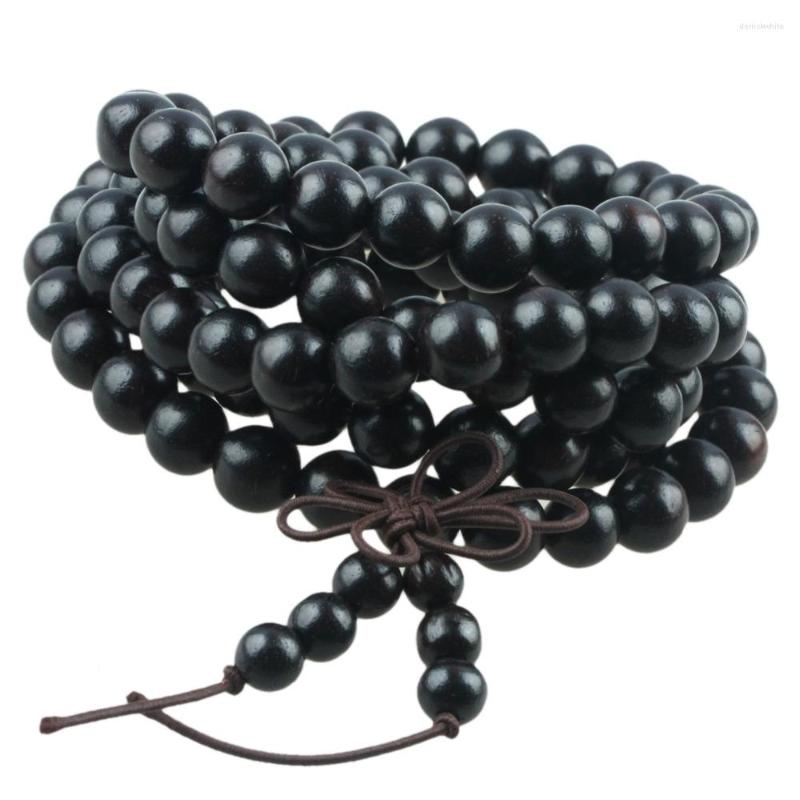 Strand SUNYIK 8mm Black Ebony Wood Bracelet Multilayer 108 Mala Beads Classic Jewelry Necklace For Prayer Meditation
Strand SUNYIK 8mm Black Ebony Wood Bracelet Multilayer 108 Mala Beads Classic Jewelry Necklace For Prayer Meditation