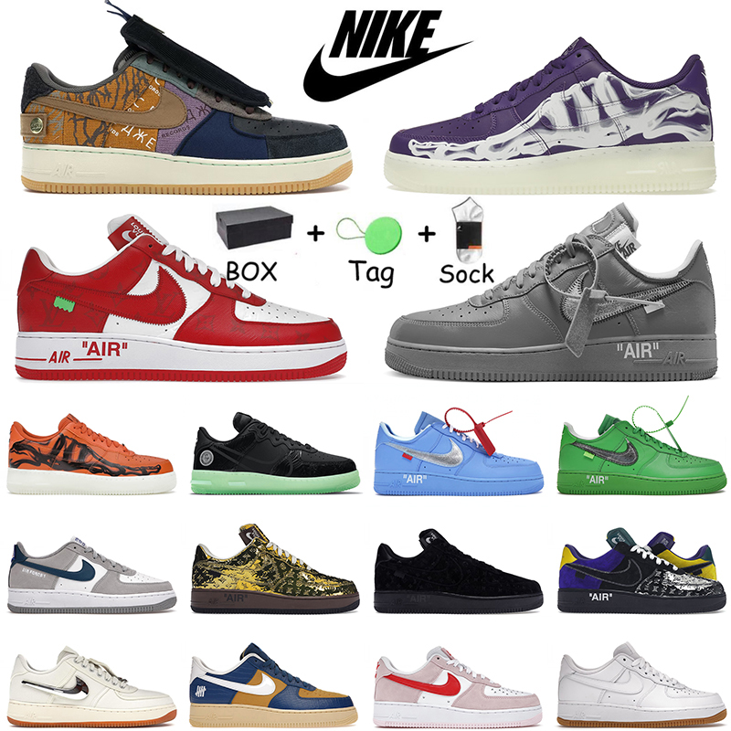Louis Vuitton Nike Air Force Low Shoe Airforce 1 Off White Travis Scott Running Shoes Men Women Sneakers Sports Trainers
