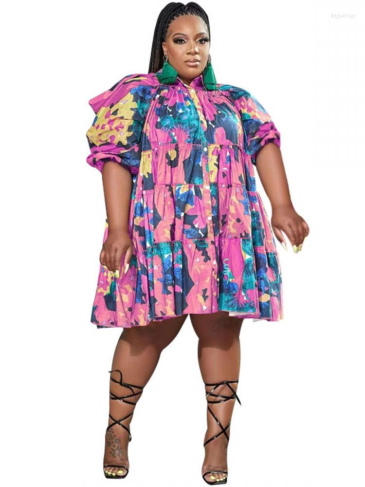 Ethnic Clothing African Dresses For Women Puff Sleeve Cascading Ruffle Dashiki Africa Summer Tie Dye Print Loose Dress 2022
Ethnic Clothing African Dresses For Women Puff Sleeve Cascading Ruffle Dashiki Africa Summer Tie Dye Print Loose Dress 2022