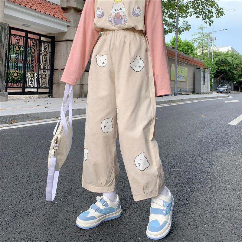 Women's Pants Women Kawaii Cute Bear Trousers Japanese Basis Wild Pantalon Elastic Waist Casual High Loose Harajuku Pant Fashion, Khaki
Women's Pants Women Kawaii Cute Bear Trousers Japanese Basis Wild Pantalon Elastic Waist Casual High Loose Harajuku Pant Fashion, Khaki