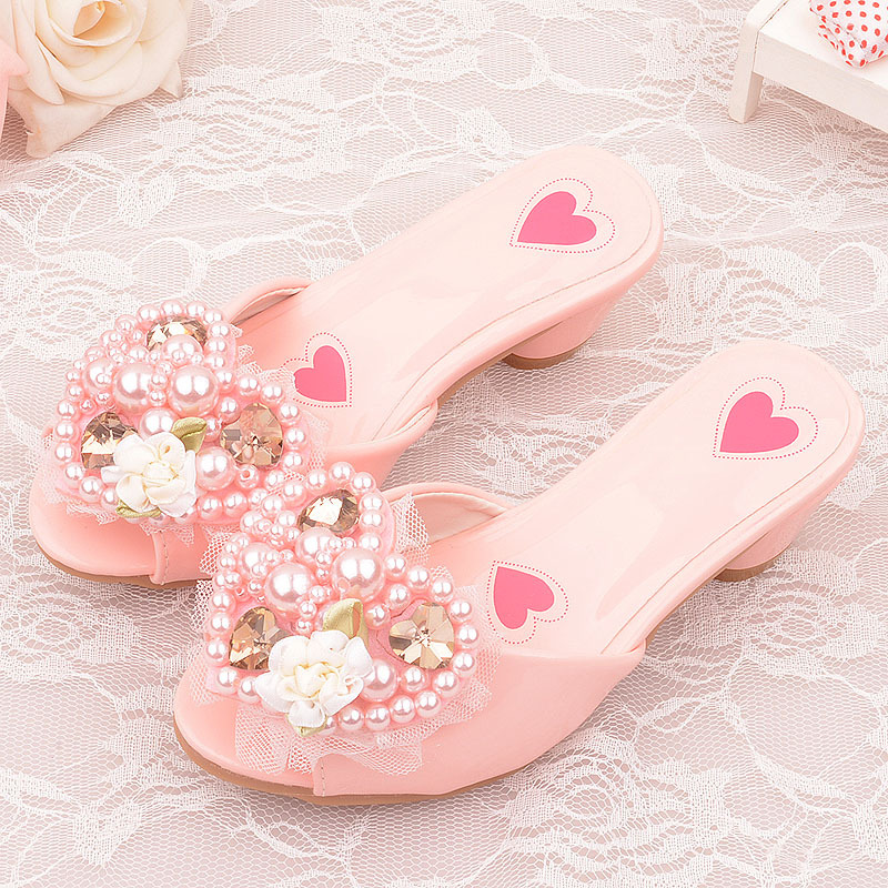 Children's shoes spring and autumn girls' high heel princess sandals sweet pearls tide flower gilrs' Kitten heels, Blue
Children's shoes spring and autumn girls' high heel princess sandals sweet pearls tide flower gilrs' Kitten heels, Blue