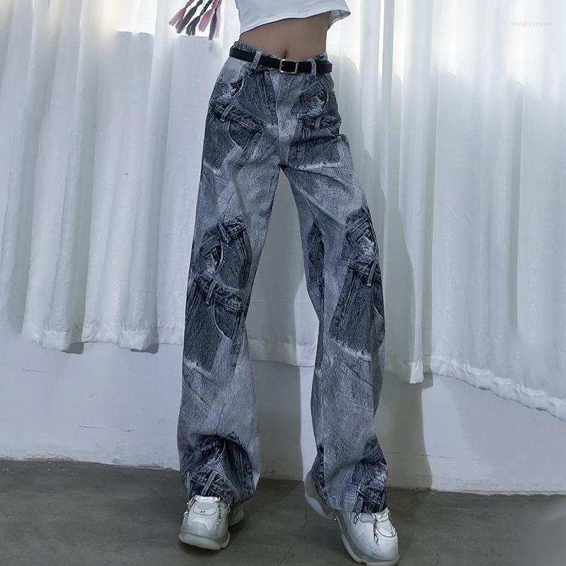 Women' Jeans Xpqbb Vintage Contrast Women Denim Pants Chic Patchwork High Waist Wide Leg Female Street Loose Straight, Tu pian se
Women' Jeans Xpqbb Vintage Contrast Women Denim Pants Chic Patchwork High Waist Wide Leg Female Street Loose Straight, Tu pian se