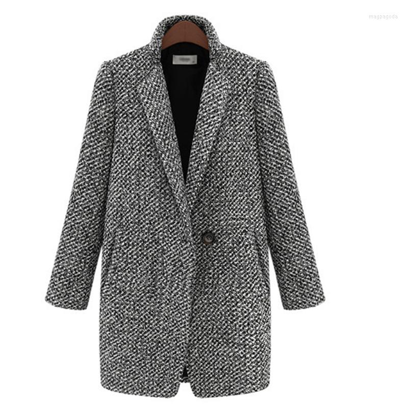 Women' Trench Coats Winter Coat Women Houndstooth Woolen Fashion Cotton Blend Single Button Pocket Oversize Outerwear Femme, Picture shown
Women' Trench Coats Winter Coat Women Houndstooth Woolen Fashion Cotton Blend Single Button Pocket Oversize Outerwear Femme, Picture shown