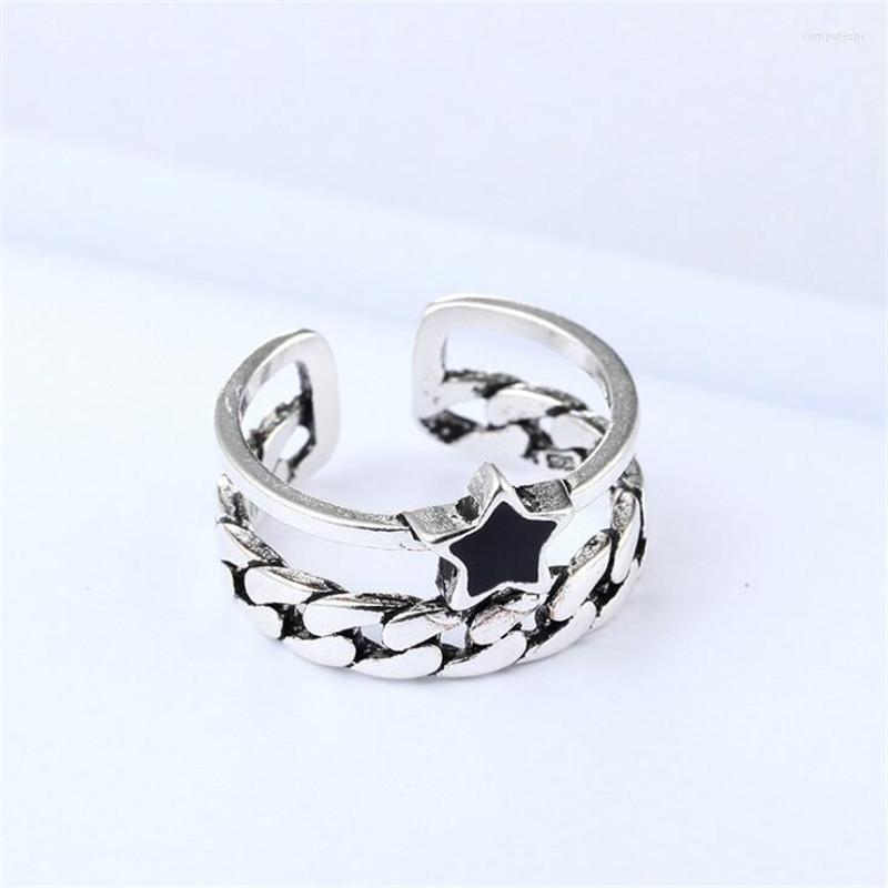 Wedding Rings Bohemian Punk Gothic Black Star For Women Men Retro Charm Finger Ring Gifts Wholesale Jewelry 2022
Wedding Rings Bohemian Punk Gothic Black Star For Women Men Retro Charm Finger Ring Gifts Wholesale Jewelry 2022