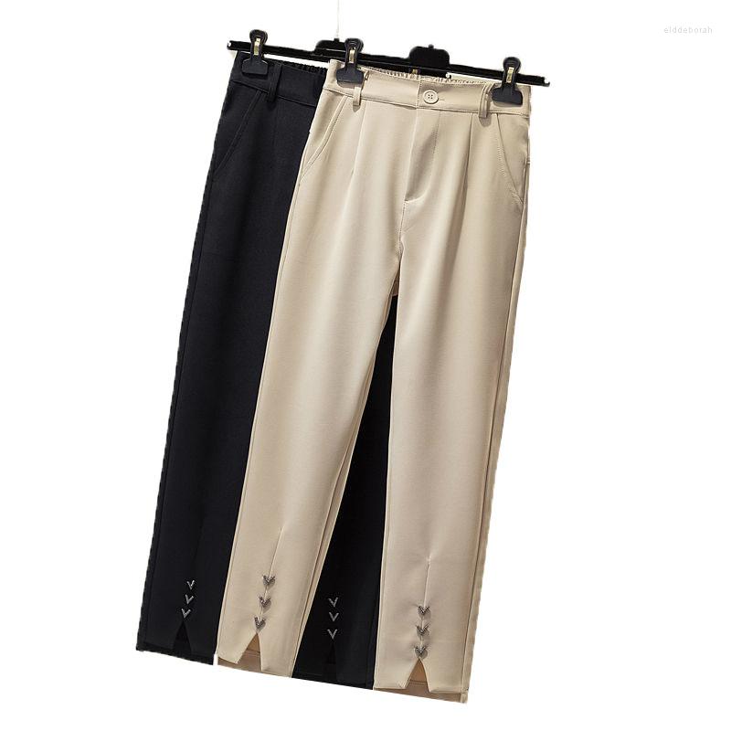 Women's Pants 2022 4XL Harajuku Women's High-Waist Casual Irregular Suit Loose Fashion Straight Tube Trousers Female, Black 
Women's Pants 2022 4XL Harajuku Women's High-Waist Casual Irregular Suit Loose Fashion Straight Tube Trousers Female, Black