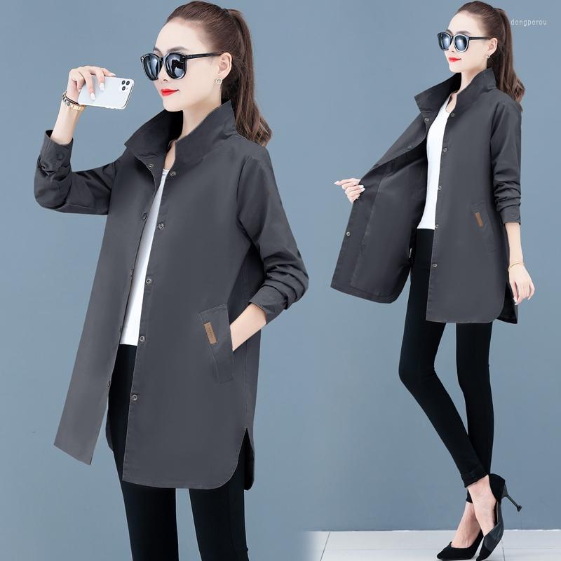 Women's Trench Coats Women's Coat 2022 Spring Autumn Korean Style Mid-Length Single-Breasted Casual Lady Windbreaker Outerwear W353, Black
Women's Trench Coats Women's Coat 2022 Spring Autumn Korean Style Mid-Length Single-Breasted Casual Lady Windbreaker Outerwear W353, Black