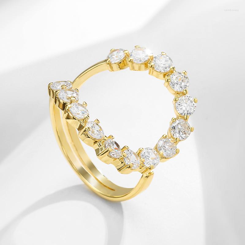 Cluster Rings Uilz 2 Color Luxury Charm Round Cubic Zirconia Wedding Open For Women Fashion Party Jewelry 2022
Cluster Rings Uilz 2 Color Luxury Charm Round Cubic Zirconia Wedding Open For Women Fashion Party Jewelry 2022