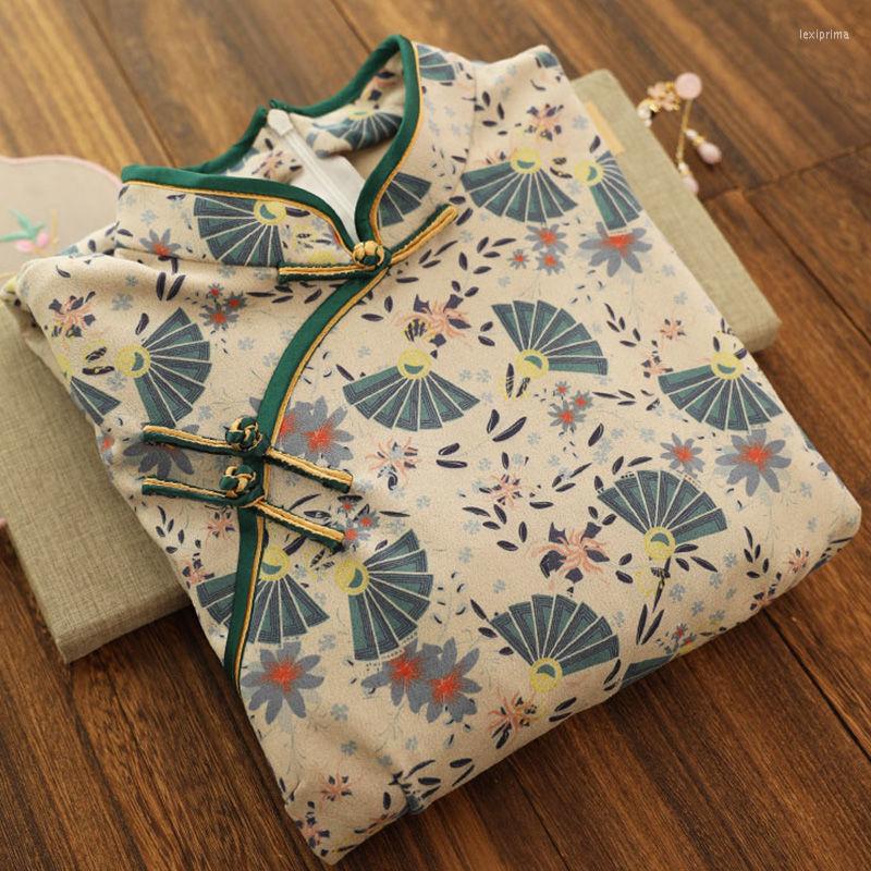 Ethnic Clothing Qipao Cheongsam Dress Retro Elegant Improved 2022 Chinese Style Autumn Winter Warmth Oriental Long-sleeved For Women
Ethnic Clothing Qipao Cheongsam Dress Retro Elegant Improved 2022 Chinese Style Autumn Winter Warmth Oriental Long-sleeved For Women