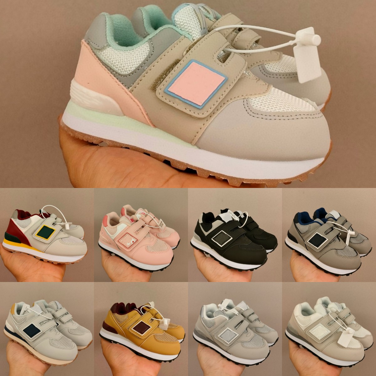 children shoes nb kids designer 574 sport boys girls hook & loop Sneaker Black dark blue toddlers youth kid infants Trainers baby shoe pink yellow grey, Brown
children shoes nb kids designer 574 sport boys girls hook & loop Sneaker Black dark blue toddlers youth kid infants Trainers baby shoe pink yellow grey, Brown