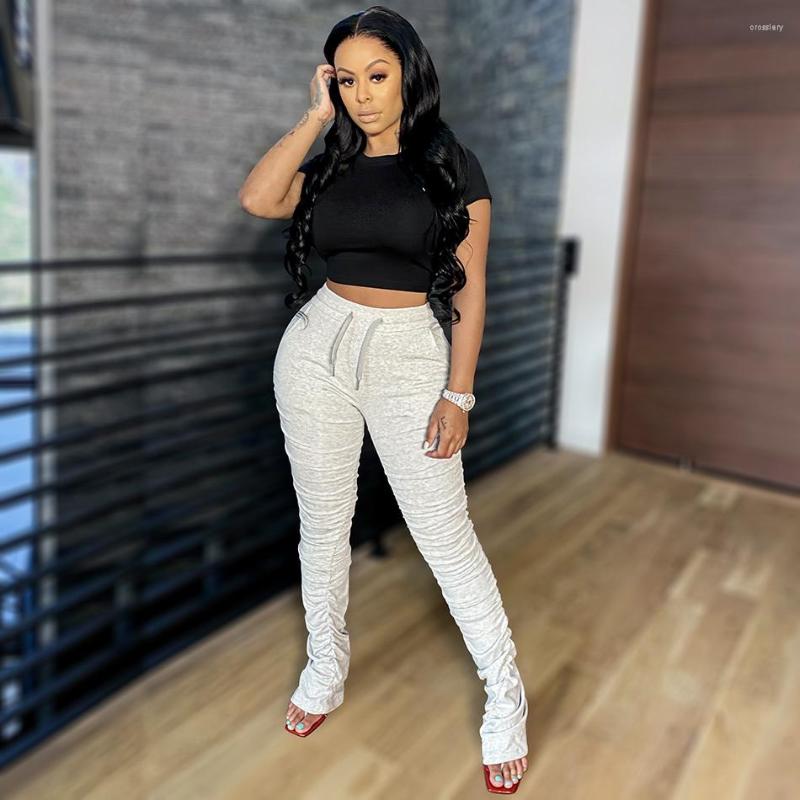 Women's Pants Gray Stacked Jogger Ruched Gymwear Cotton Pleated Leggings Scrunched Legs Stretchy Sweats Long With Waist Drawstring, Picture shown
Women's Pants Gray Stacked Jogger Ruched Gymwear Cotton Pleated Leggings Scrunched Legs Stretchy Sweats Long With Waist Drawstring, Picture shown