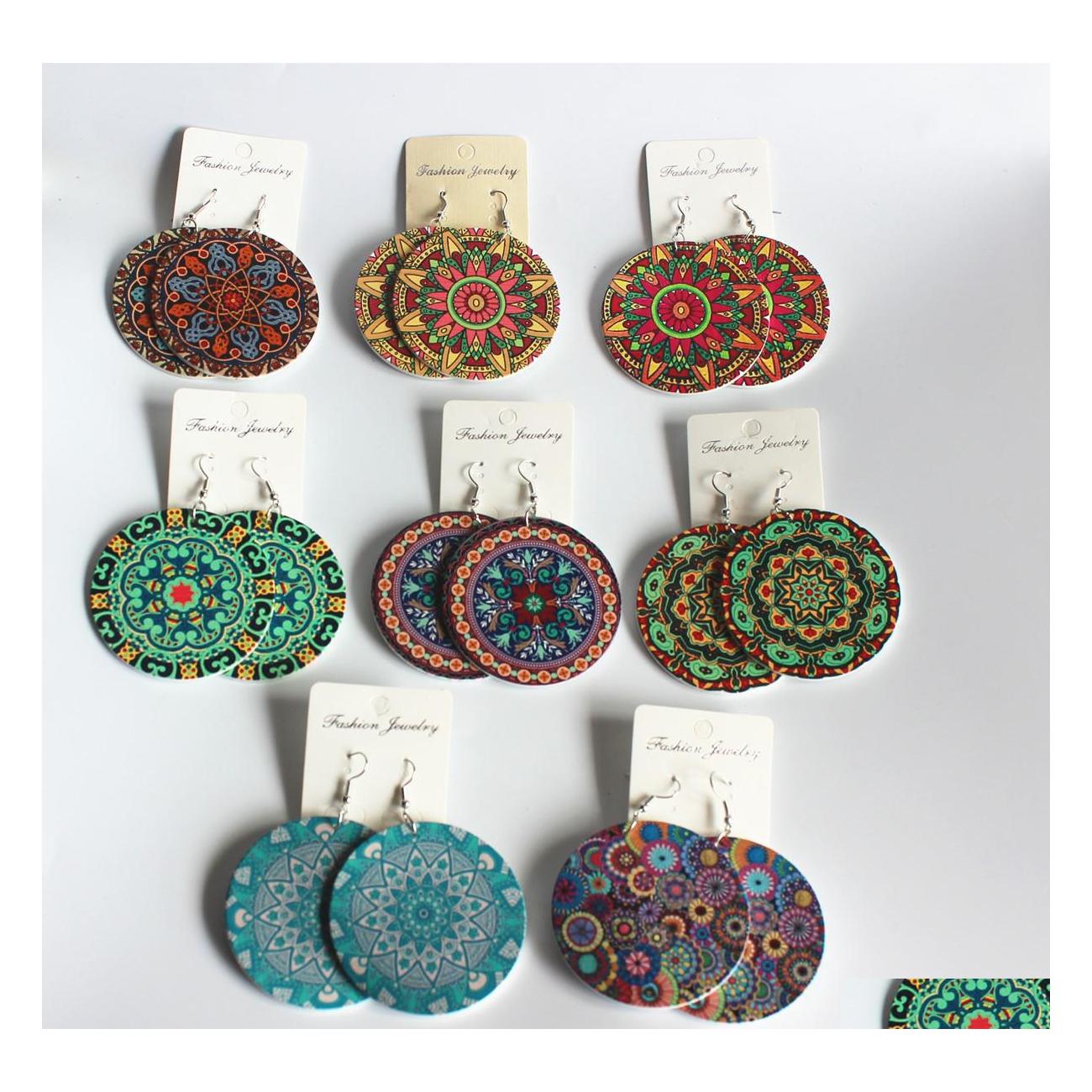 Dangle Chandelier Bohemian Fashion Jewelry Wooden Earrings Geometric Round Flower Printed Drop Delivery Dhs5W
Dangle Chandelier Bohemian Fashion Jewelry Wooden Earrings Geometric Round Flower Printed Drop Delivery Dhs5W