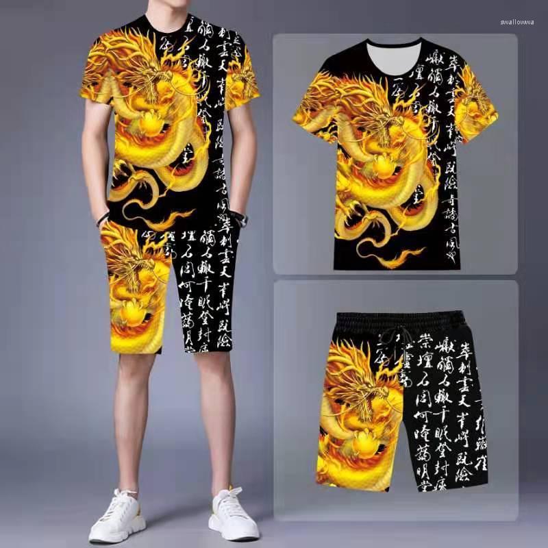 Men's Tracksuits 2022Men's Casual Suit Summer Short-sleeved T-shirt Shorts 2-piece Set Trend Chinese Style 3D Dragon Printing Men's, Same as pictures4
Men's Tracksuits 2022Men's Casual Suit Summer Short-sleeved T-shirt Shorts 2-piece Set Trend Chinese Style 3D Dragon Printing Men's, Same as pictures4
