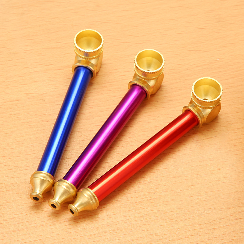 Smoking Aluminum Metal Pipes Portable hand spoon pipe for cigarette tobacco Dry herb Straight type Retro Color
Smoking Aluminum Metal Pipes Portable hand spoon pipe for cigarette tobacco Dry herb Straight type Retro Color