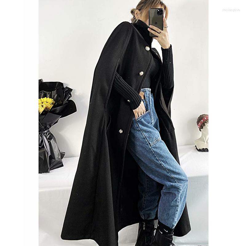 Women' Trench Coats 2022 Autumn/winter Style Ladies Solid Woven Cloak Windbreaker Pocket Coat Open Stitch High Neck Long Streetwear, Black
Women' Trench Coats 2022 Autumn/winter Style Ladies Solid Woven Cloak Windbreaker Pocket Coat Open Stitch High Neck Long Streetwear, Black