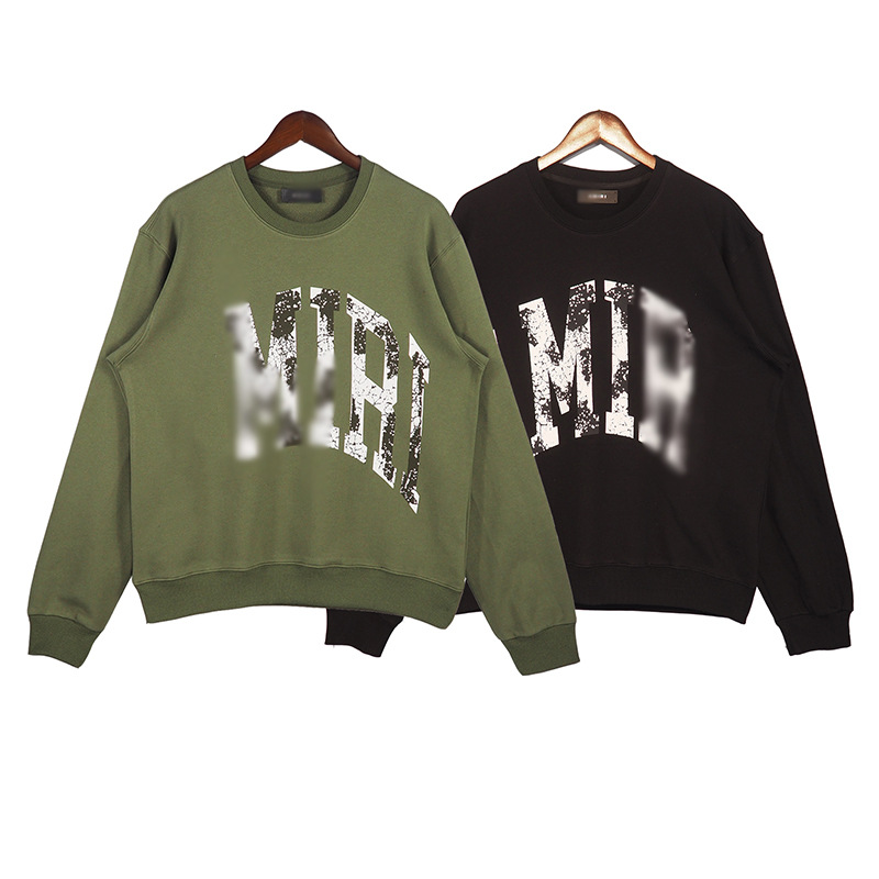 Men' Hoodies & Sweatshirts Autumn new style worn crack black and white letter logo print round neck high street couple loose sweater trend 100% cotton pullover, Green
Men' Hoodies & Sweatshirts Autumn new style worn crack black and white letter logo print round neck high street couple loose sweater trend 100% cotton pullover, Green