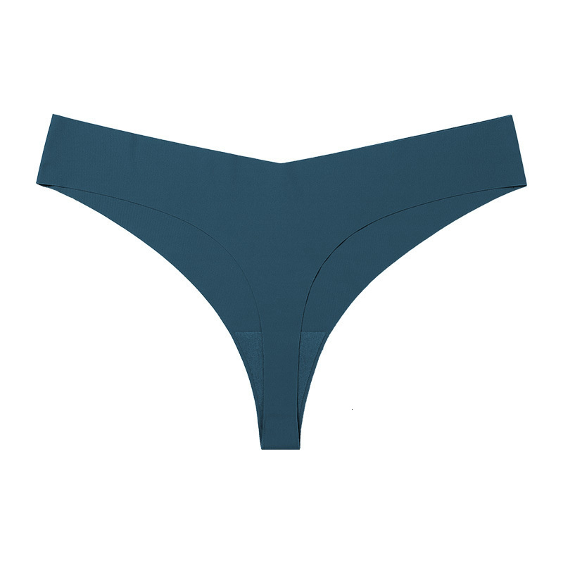 Women's Panties 6 Pcs Sexy Seamless Thong Panties Set Female Low Waist Cotton Crotch Sports Gstring Underwear Solid Color 221202