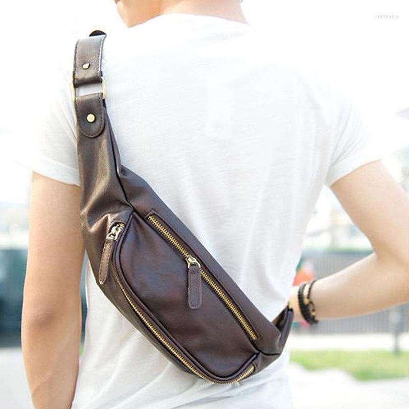 Waist Bags Men Fashion Messenger Bag Casual Travel Chest High Quality PU Leather Men's Shoulder Multifunction Small, Black
Waist Bags Men Fashion Messenger Bag Casual Travel Chest High Quality PU Leather Men's Shoulder Multifunction Small, Black