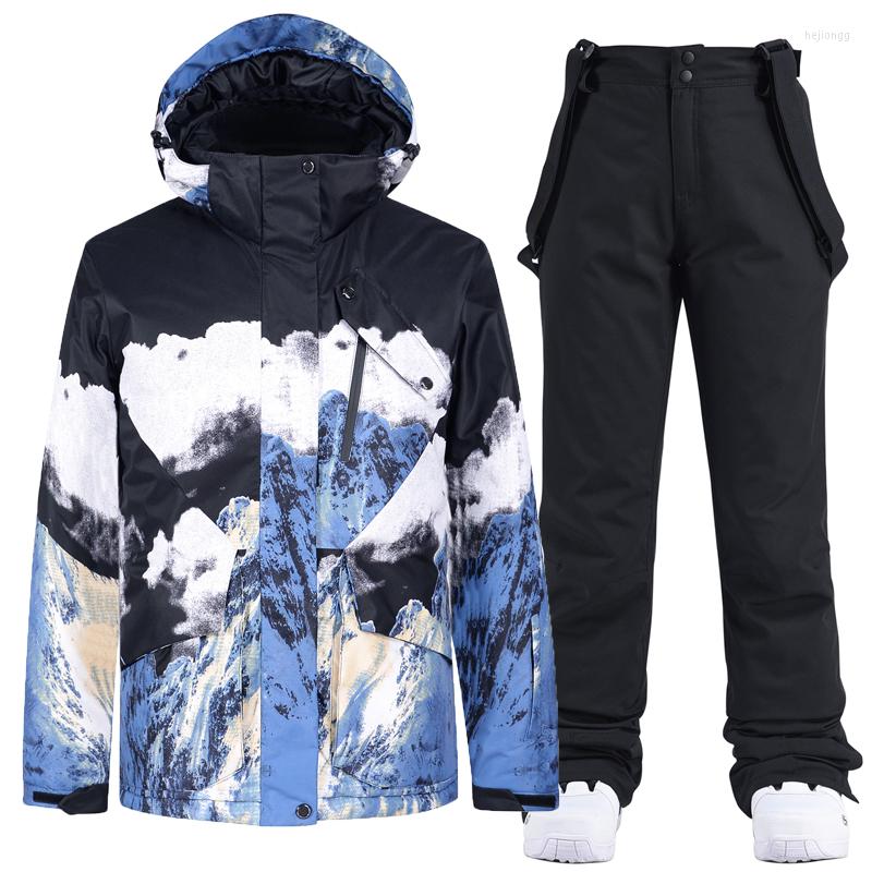 Skiing Suits Winter Ski Clothing Wind Resistant Waterproof Warm Jacket With Trousers Men' And Women' Set Outdoor, Z3 
Skiing Suits Winter Ski Clothing Wind Resistant Waterproof Warm Jacket With Trousers Men' And Women' Set Outdoor, Z3