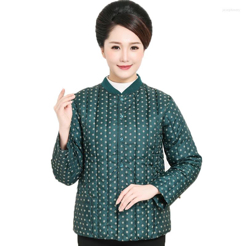 Women's Trench Coats Middle-aged And Elderly Women's Cotton Coat Winter Liner Jackets Single-breasted Printing Keep Warm Jacket Autumn, Green dots
Women's Trench Coats Middle-aged And Elderly Women's Cotton Coat Winter Liner Jackets Single-breasted Printing Keep Warm Jacket Autumn, Green dots