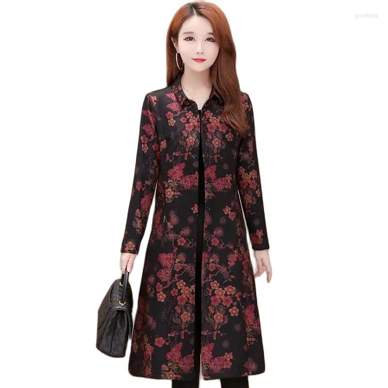 Women's Trench Coats Middle-Aged Elderly Women's Coat 2022 Spring Autumn Long Fashion Print Elegant Lady Mid-Length Windbreaker, Red
Women's Trench Coats Middle-Aged Elderly Women's Coat 2022 Spring Autumn Long Fashion Print Elegant Lady Mid-Length Windbreaker, Red