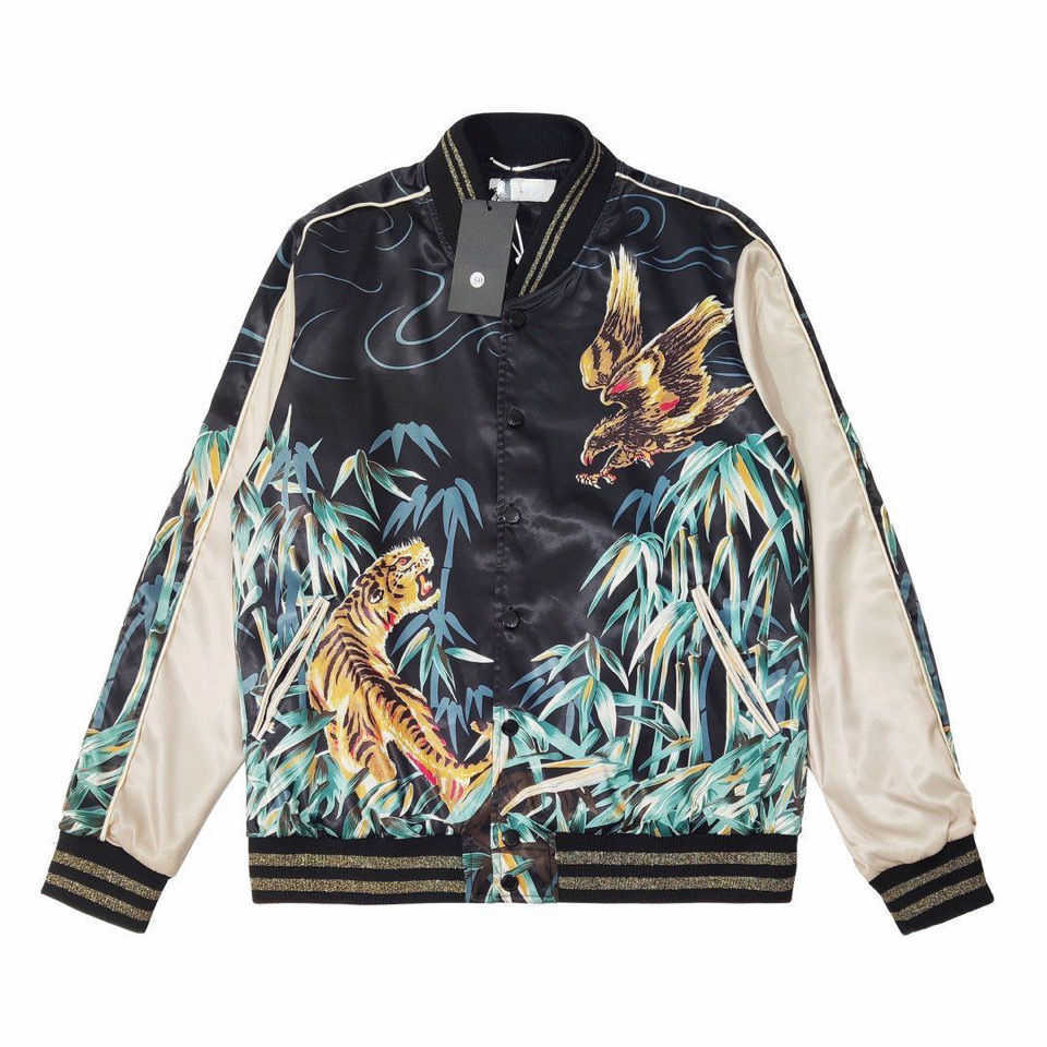 Slp mens baseball jacket fashionable printing velvet cardigan coat saint designer jackets men women silk sportswear, Color1
Slp mens baseball jacket fashionable printing velvet cardigan coat saint designer jackets men women silk sportswear, Color1