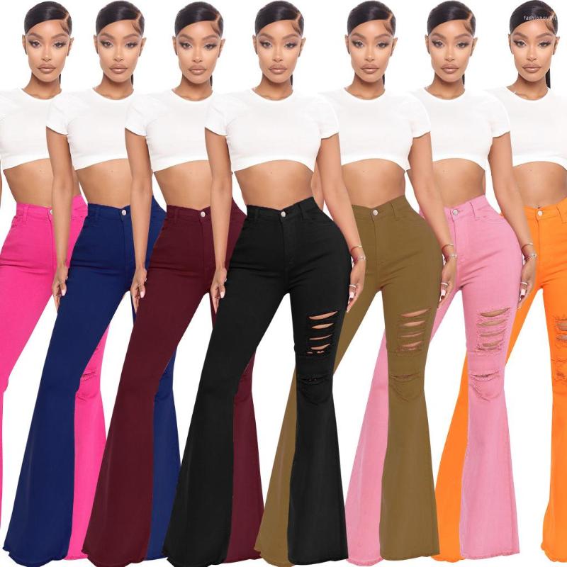Women' Jeans HSF2475 Women' Ripped Fashion All-match Trend Personality Stretch High Waist Denim Flared Pants, Black
Women' Jeans HSF2475 Women' Ripped Fashion All-match Trend Personality Stretch High Waist Denim Flared Pants, Black