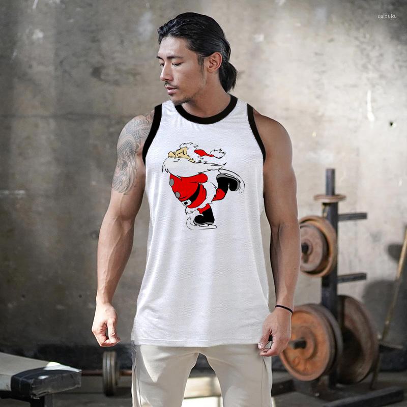 Men's Tank Tops Mens Christmas Top Muscule Santa Print Clothing Breathable Fitness Mesh Quick-drying Stretch Sleeveless Vest, Xq175
Men's Tank Tops Mens Christmas Top Muscule Santa Print Clothing Breathable Fitness Mesh Quick-drying Stretch Sleeveless Vest, Xq175